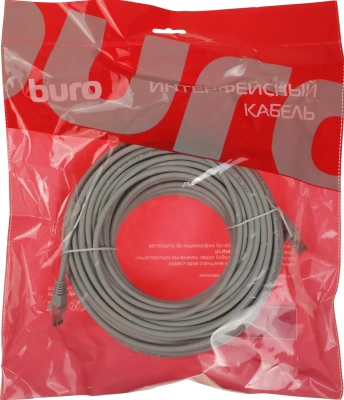 Патч-корд Buro UTP-5E-30M-G-LSZH 1Гбит/с UTP 4 пары cat.5E 30м серый RJ-45 (m)-RJ-45 (m)