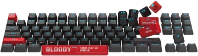 Клавиатура A4Tech AT87 черный/красный USB for gamer LED кабель 1.8м