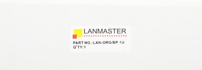 Кабельный органайзер горизонтальный Lanmaster LAN-ORG/BP-1U двухсторонний щетки 1U шир.:19"