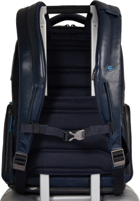 Рюкзак мужской Piquadro Blue Square CA6592B2BM/BLU2 темно-синий натур.кожа