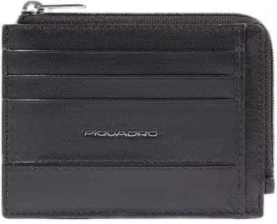 Чехол для кредитных карт Piquadro Philip PP4822W136R/N черный натур.кожа