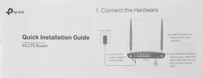 Роутер беспроводной TP-Link Archer MR402 AC1200 10/100BASE-TX/3G/4G черный