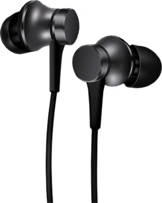 Гарнитура внутриканальные Xiaomi In-Ear 1.25м черный проводные в ушной раковине (ZBW4354TY)