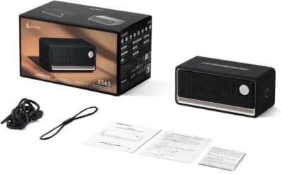 Колонка порт. Edifier ES60 черный 34W 2.0 BT/USB