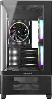 Корпус Deepcool CG380U 3F черный без БП mATX 6x120mm 3x140mm 2xUSB3.0 audio bott PSU