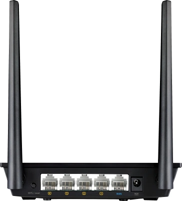 Роутер беспроводной Asus RT-N12E N300 10/100BASE-TX черный