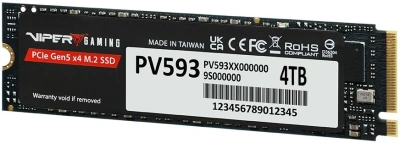 Накопитель SSD Patriot PCIe 5.0 x4 4TB PV593P4TBM28H Viper VP593 M.2 2280