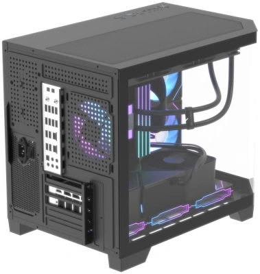 Корпус Formula Crystal Z6M Floe V2 черный без БП mATX 6x120mm 1xUSB2.0 1xUSB3.0 audio bott PSU