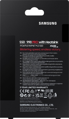 Накопитель SSD Samsung PCIe 4.0 x4 1TB MZ-V9P1T0CW 990 Pro M.2 2280