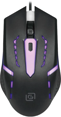 Мышь Оклик 398G черный оптическая 2400dpi USB для ноутбука 4but (1431665)