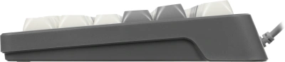 Клавиатура Оклик 711G серый/белый USB Multimedia for gamer LED (1790385) кабель 1.5м