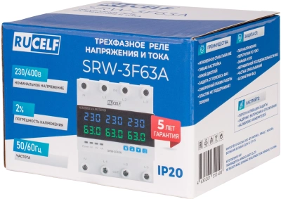 Стабилизатор напряжения Rucelf SRW-3F63A трехфазный белый