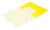 Папка на резинке Бюрократ Неон DNE510YEL A4 пластик 0.5мм кор.30мм желтый