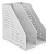 Лоток вертикальный Deli 78999GREY 78999Gray 2отд. складной 168х255х243мм серый пластик