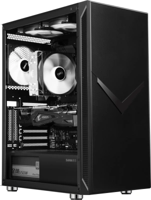 Корпус Accord ACC-3501 черный без БП ATX 8x120mm 5x140mm 2x200mm 2xUSB2.0 1xUSB3.0 audio bott PSU