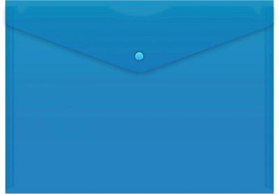 Конверт на кнопке Silwerhof SE-PK120/BLU A4 пластик 0.12мм синий