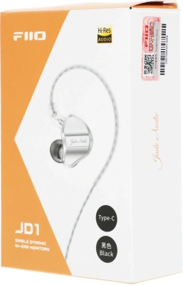 Гарнитура внутриканальные Fiio JD1 1.2м черный проводные крепление за ухом (80003799)