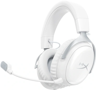 Наушники с микрофоном HyperX Cloud III S Wireless белый 0.5м мониторные BT оголовье (AX6G1AA)