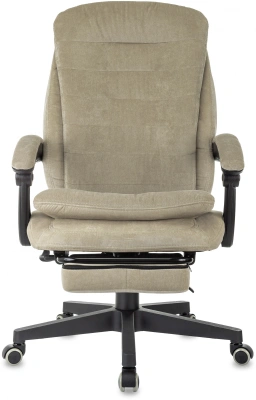 Кресло руководителя Бюрократ T-9950MSG-F Fabric песочный Light-21 крестов. пластик подст.для ног