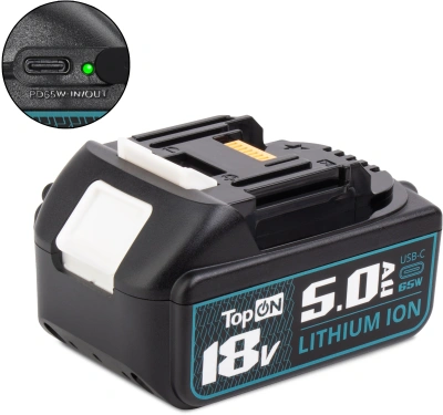 Батарея аккумуляторная TopON TOP-MAK-18 18В 5Ач Li-Ion (103786)