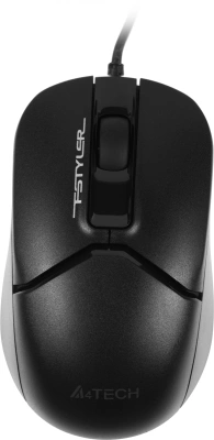 Мышь A4Tech Fstyler FM12S черный оптическая 1200dpi silent USB 3but (FM12S BLACK)