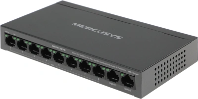 Коммутатор Mercusys MS110CMP (L2) 8x100Мбит/с 2x1Гбит/с 8PoE+ 115W неуправляемый