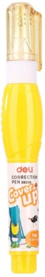 Ручка корректор Deli E39299 шариковый белый 7мл