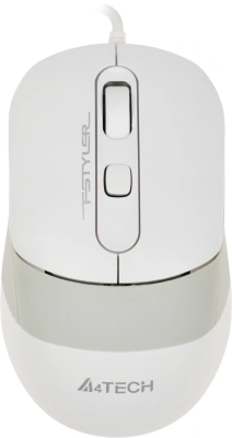Мышь A4Tech Fstyler FM10 белый/серый оптическая 1600dpi USB 4but (FM10 WHITE)