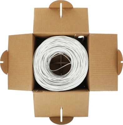 Кабель информационный ITK Generica BC1-C5E04-128-305-G кат.5E UTP 4 пары 24AWG LSZH внутренний 305м белый