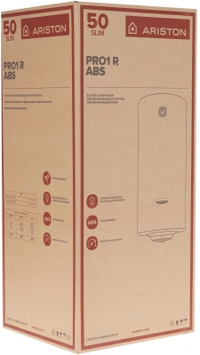 Водонагреватель Ariston PRO1 R INOX ABS 50 V SLIM 2K 2кВт 50л электрический настенный/белый