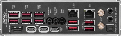 Материнская плата MSI MPG Z890 CARBON WIFI Soc-1851 Intel Z890 4xDDR5 ATX AC`97 8ch(7.1) 5Gigabit + 2.5Gigabit Ethernet RAID+HDMI