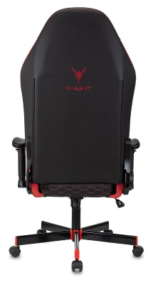 Кресло игровое Knight Neon черный/красный соты экокожа с подголов. крестов. металл