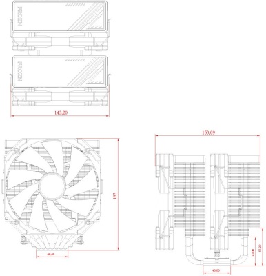 Устройство охлаждения(кулер) ID-Cooling Frozn A720 Soc-AM5/AM4/1200/1700/1851 черный 4-pin 33.5dB Al+Cu 300W 1300gr Ret (FROZN A720 BLACK)
