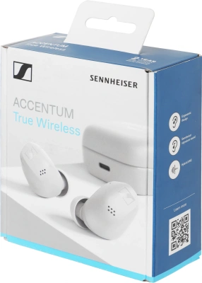 Гарнитура внутриканальные Sennheiser Accentum True Wireless белый беспроводные bluetooth в ушной раковине (ACCENTUM TRUE WIRELESS WH)