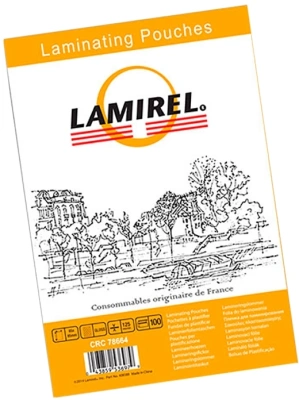 Пленка для ламинирования Fellowes 125мкм A7 (100шт) глянцевая 105x75мм Lamirel (LA-78663)