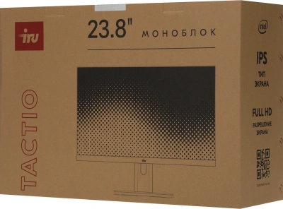 Моноблок IRU Tactio 23.8" Full HD i5 12450H (2) 32Gb SSD1Tb UHDG без ОС GbitEth WiFi BT 90W Cam черный 1920x1080