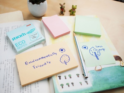 Блок самоклеящийся бумажный Stick`n ECO 21746 76x76мм 100лист. 60г/м2 пастель розовый