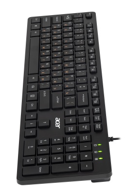 Клавиатура Acer OKW122 черный USB Multimedia (ZL.KBDEE.00C) кабель 1.5м