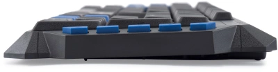 Клавиатура Оклик 750G FROST WAR черный/черный USB Multimedia for gamer (337452) кабель 1.8м