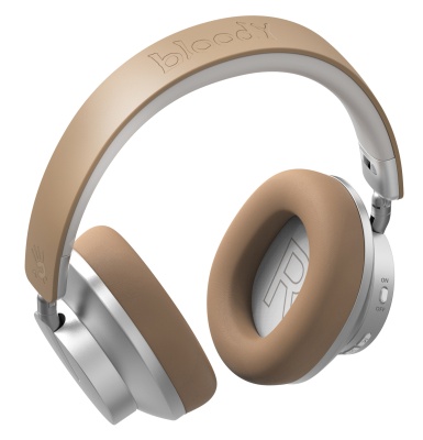 Наушники накладные A4Tech Bloody MH390 хаки беспроводные bluetooth оголовье (MH390 KHAKI)