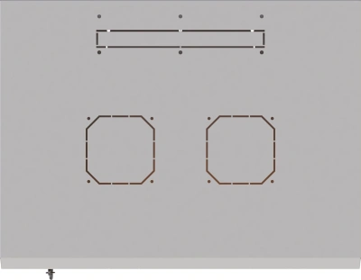 Шкаф коммутационный Suprlan ТВЛ-6U-600-350-СР (05-1060) настенный 6U 600x350мм пер.дв.стекл направл.под закл.гайки 70кг RAL 7035 285мм 13.3кг 360мм металл