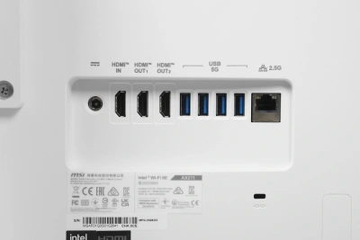 Моноблок MSI Modern AM273QP AI 1UM-095XRU 27" WQHD Core Ultra 7 155H (1.4) 16Gb SSD1Tb Arc graphics CR без ОС 2.5xGbitEth WiFi BT 150W клавиатура мышь Cam белый 2560x1440