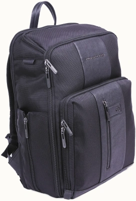 Рюкзак Piquadro Brief2 CA6648BR2/N черный нейлон/натур.кожа