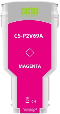 Картридж струйный Cactus CS-P2V69A №730 пурпурный (300мл) для HP Designjet T1600/1700/2600 с чипом