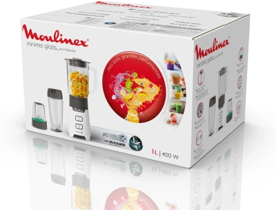 Блендер стационарный Moulinex LM16L110 400Вт черный/белый