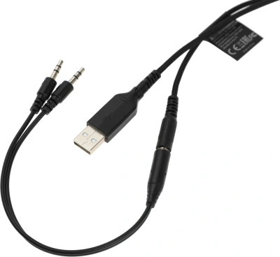 Наушники с микрофоном A4Tech Bloody G200 черный/красный 2м мониторные оголовье (G200 AUX3.5-4PIN +USB)