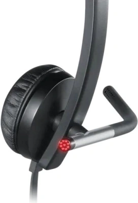 Наушники с микрофоном Logitech H650E черный 1.1м накладные оголовье (981-000519)