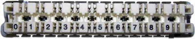 Плинт Lanmaster TWT-LSA10P-DIS-5E 10 пар LSA-PROFIL размык. ABS пластик белый
