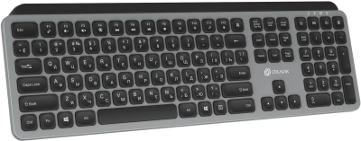 Клавиатура Оклик K859W серый/черный USB беспроводная slim Multimedia (2002136)