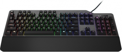 Клавиатура Lenovo K500 RGB механическая черный USB Multimedia for gamer LED (подставка для запястий) (GY40T26479) кабель 1.8м